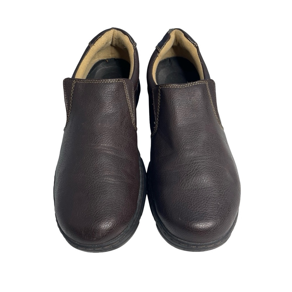 Stone Creek men slide in comfort oxfords size 11.5 leather brown